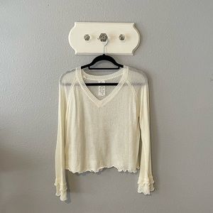 Lightweight cream sweater